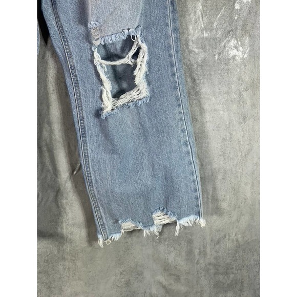 And Now This Women's Pryer Distressed Raw-Hem Denim Jeans SZ 31 - Picture 5 of 12